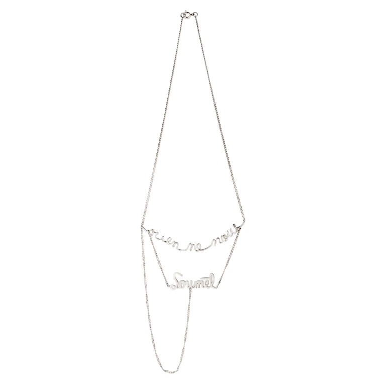 Alejandra de Coss women´s simone “rien ne nous soumet” necklace Necklace contemporary jewellery Luxury Shoes 
