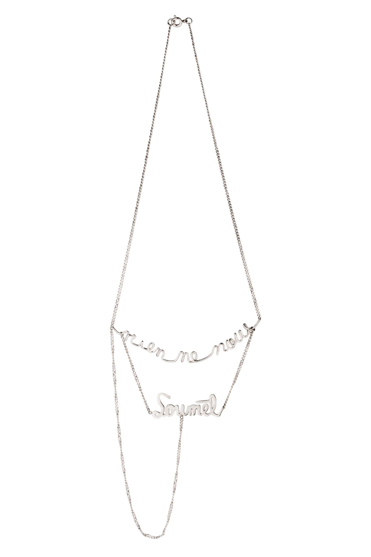 Alejandra de Coss women´s simone “rien ne nous soumet” necklace Necklace contemporary jewellery Luxury Shoes 