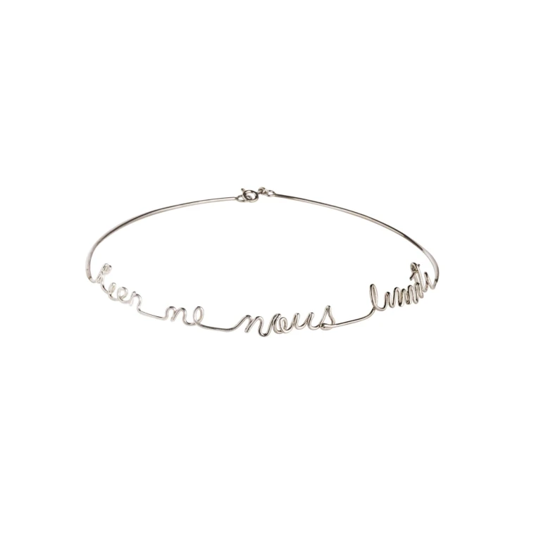 Alejandra de coss women´s simone silver choker Jewelry choker Luxury Shoes 