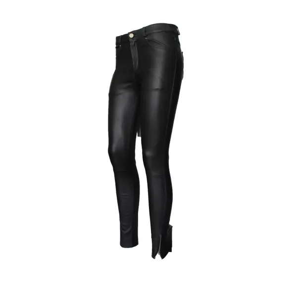 MLML women’s paris engineered leg leather pants Clothing leather goods Luxury Shoes 