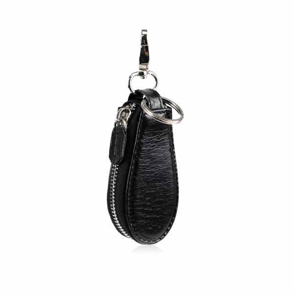 Bangkok Bootery Black Leather Car Keychain, view 2