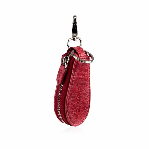 Bangkok Bootery Red Leather Car Keychain, view 2