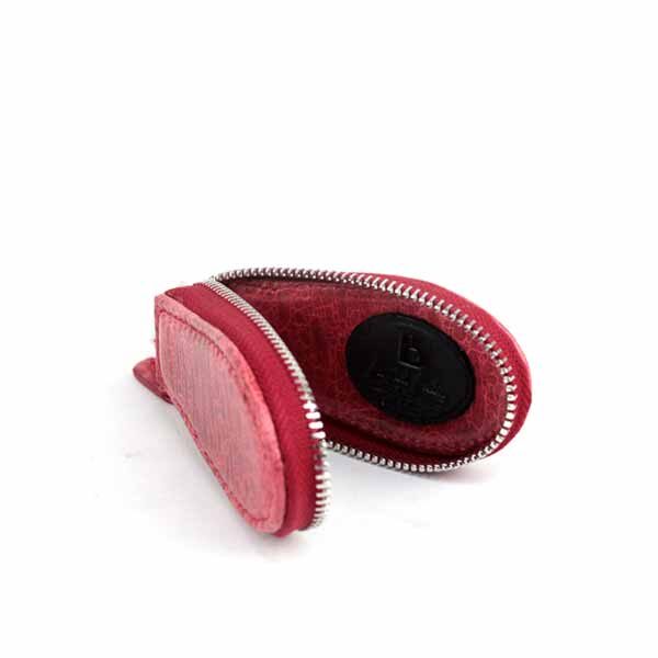 Bangkok Bootery Red Leather Car Keychain, view 3
