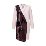 Sequin Tuxedo Pink Dress – XS   Luxury Shoes 