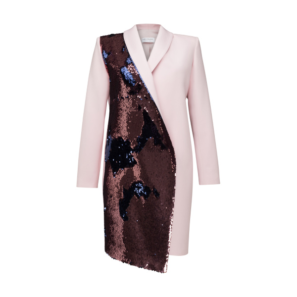 Sequin Tuxedo Pink Dress – XS   Luxury Shoes 