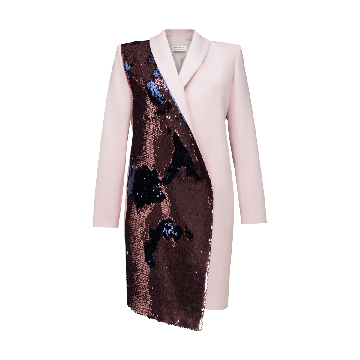 Lani Studio (3) Sequin Tuxedo Pink Dress – XS Luxury Shoes