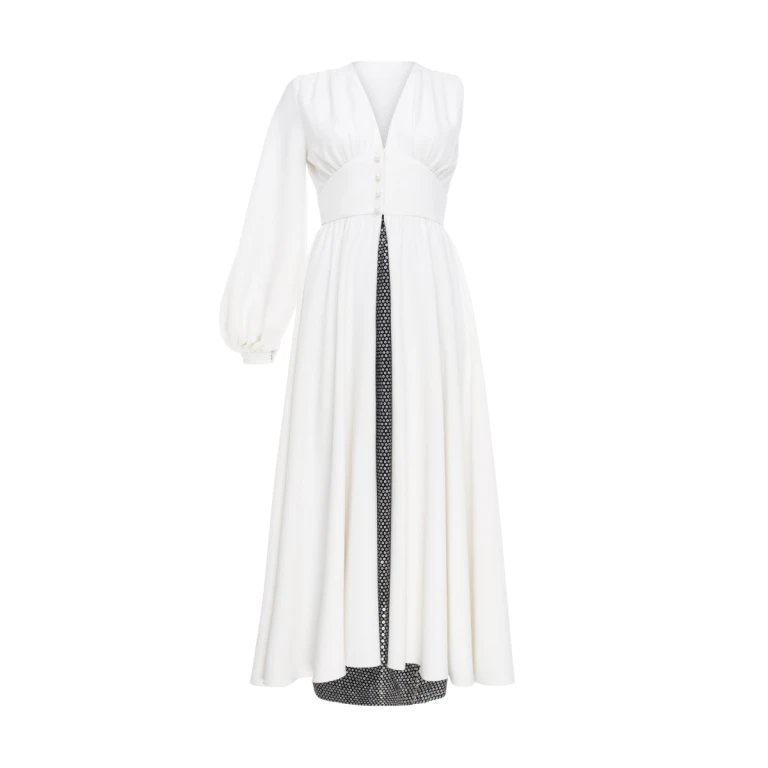 One-shoulder Dress With Natural Pearl Decor And Removable Skirt – XL   Luxury Shoes 