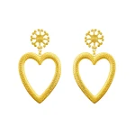 Flor Amazona women’s lovelia hoops gold plated earrings Earrings Earring Luxury Shoes 