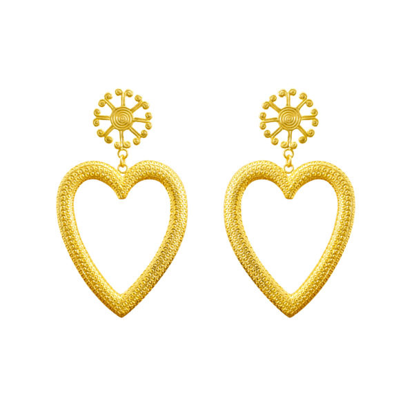 Flor Amazona women’s lovelia hoops gold plated earrings Earrings Earring Luxury Shoes 
