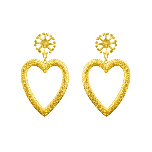 Flor Amazona women’s lovelia hoops gold plated earrings Earrings Earring Luxury Shoes 