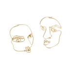 Alejandra de Coss women´s stabile gold plated earrings Earrings contemporary jewellery Luxury Shoes 