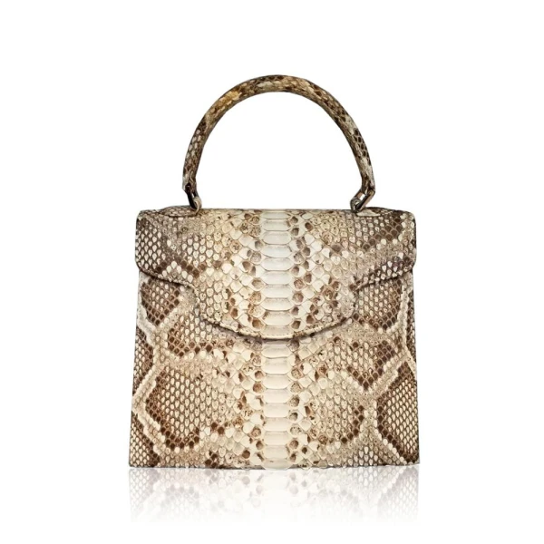 Luana Crocodile Brown Leather Clutch Bag Bags Bangkok Bootery Luxury Shoes 