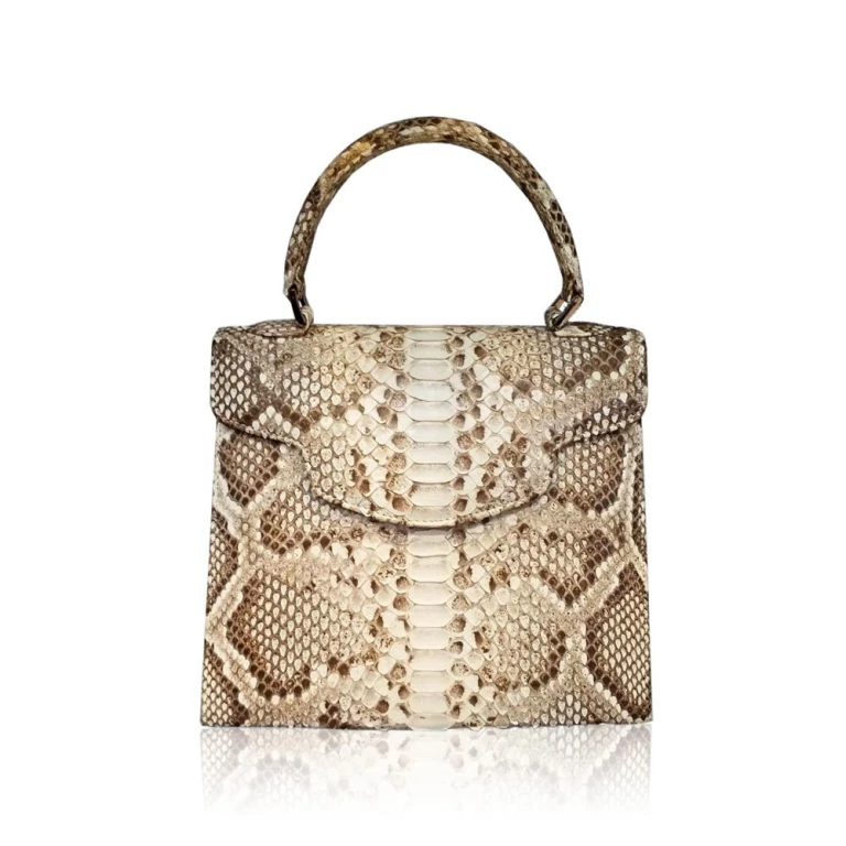 Luana Crocodile Brown Leather Clutch Bag Bags Bangkok Bootery Luxury Shoes 