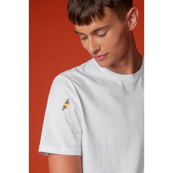 Ingmarson men’s bee embroidered t-shirt Men made in uk Luxury Shoes 