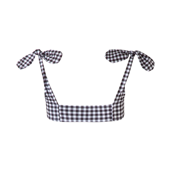 VerdeLimon women’s morioka checkered swim top Beachwear beachwear Luxury Shoes 