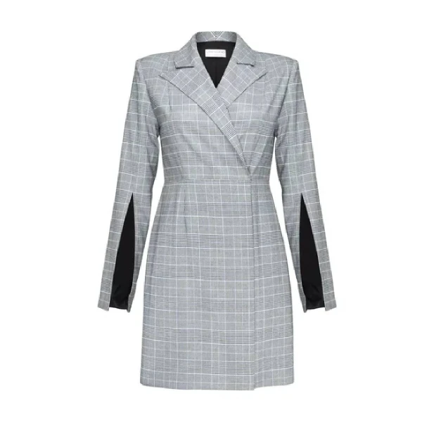 silver sequin tuxedo dress ‘S Cage Tuxedo Dress Clothing black dress Luxury Shoes 