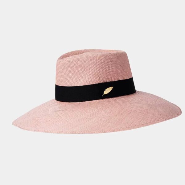 Lina Osorio Rose straw hat, view 2