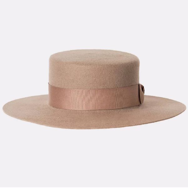 Lina Osorio Felt cordobes taupe hat, view 2