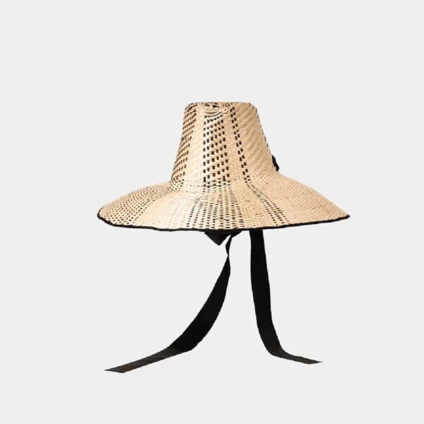 Lina Osorio straw top hat, view 2