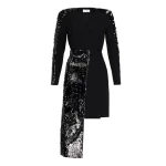 silver sequin tuxedo dress Asymmetrical Tuxedo Black Dress Clothing classic Luxury Shoes 
