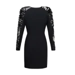silver sequin tuxedo dress Tuxedo Black Dress Clothing A-Line Dresses Luxury Shoes 