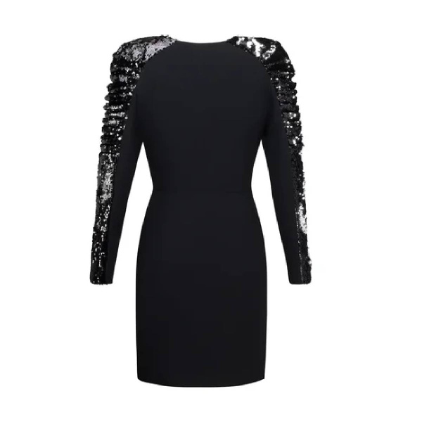 silver sequin tuxedo dress Tuxedo Black Dress Clothing A-Line Dresses Luxury Shoes 