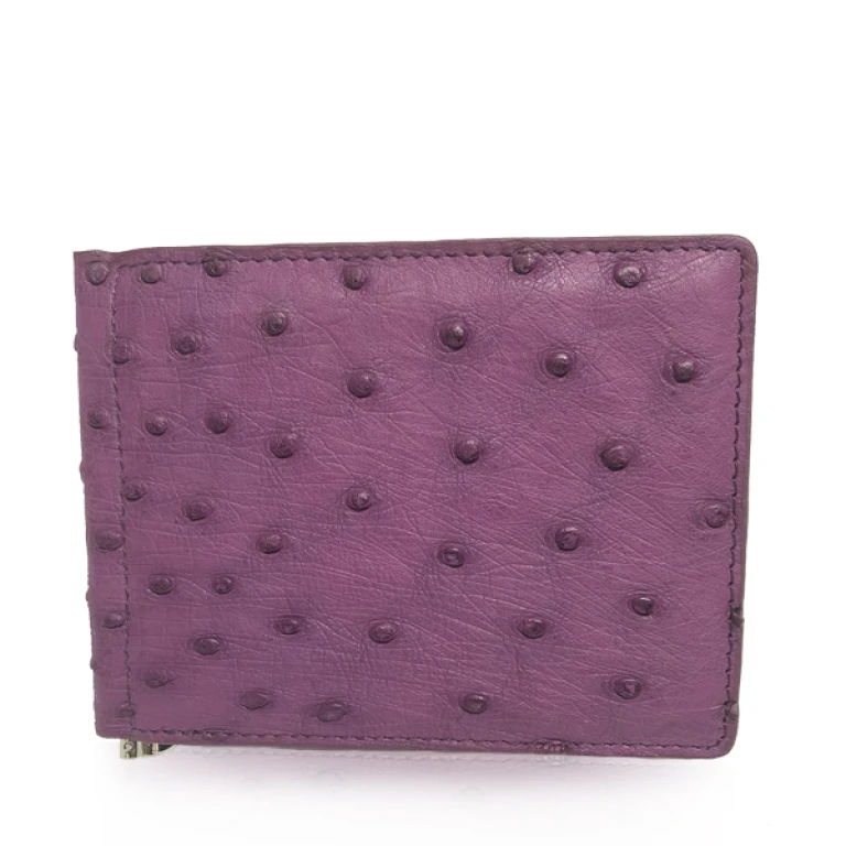 Ostrich Skin Money Clips Wallet