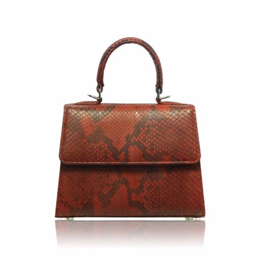 Python-Skin-Handbag-red_goldmas-510x510 Goldmas Python Skin Handbag Bags Bangkok Bootery Luxury Shoes