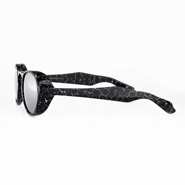 Neo-Ne Eyewear Neo-Ne men’s rufter black acetate lightning sunglasses, view 5