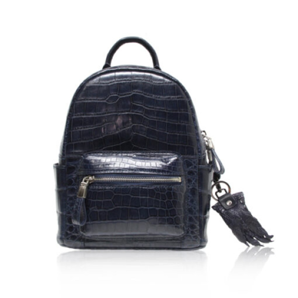 Blue Renny Belly Crocodile Backpack Men backpack Luxury Shoes 