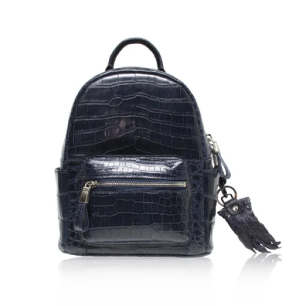 Blue Renny Belly Crocodile Backpack Men backpack Luxury Shoes 