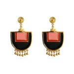 Flor Amazona women’s santo domingo red gold earrings Earrings  Luxury Shoes 