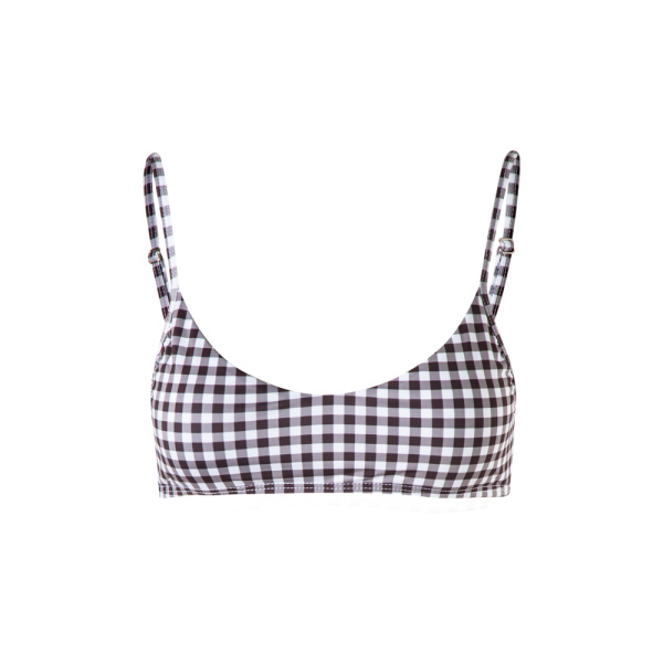 Sol checkered bikini top Beachwear beachwear Luxury Shoes 