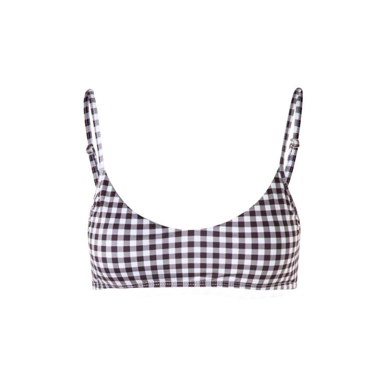 Sol checkered bikini top Beachwear beachwear Luxury Shoes 
