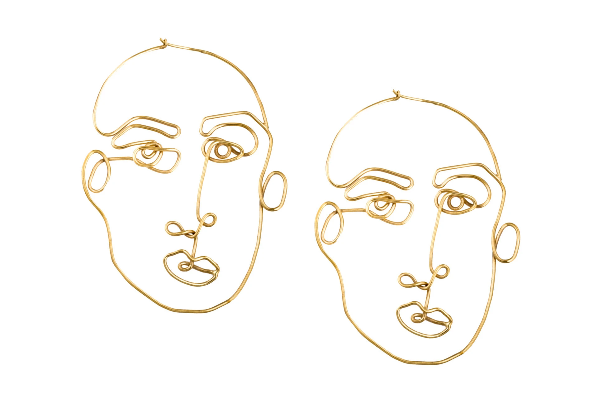 Stabile front Alejandra de coss women´s stabile front gold plated earrings Clothing contemporary jewellery Luxury Shoes