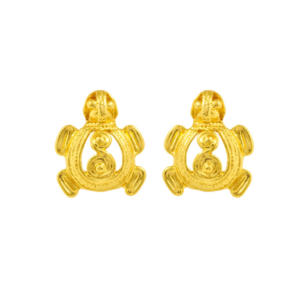 Flor Amazona women’s tortuga ina gold earrings Jewelry  Luxury Shoes 