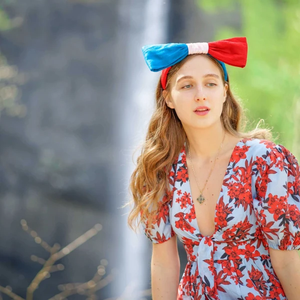 Tanya litkovska Women’s Silk Bow Headband in Red & Teal Accessories black velvet headband Luxury Shoes 