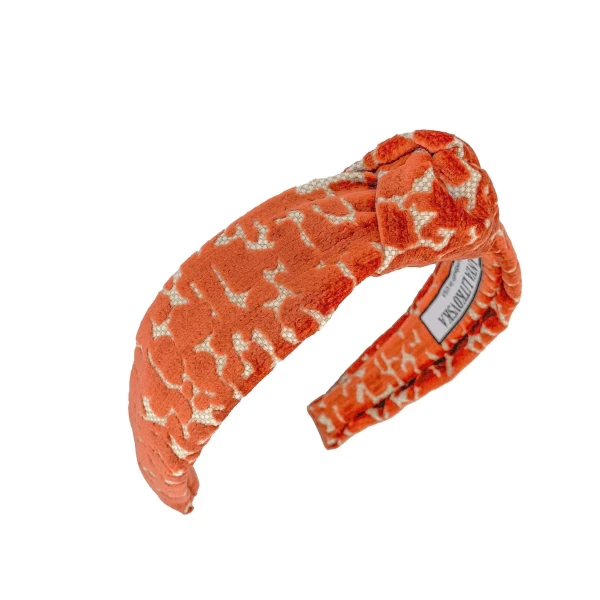 Tanya litkovska Women’s Velvet Headband in Giraffe Ginger Accessories black velvet headband Luxury Shoes 