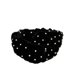 Tanya Litkovska women’s velvet turban with pearls Accessories black velvet headband Luxury Shoes 