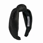 Tanya Litkovska women’s knotted pebble black headband Accessories black velvet headband Luxury Shoes 