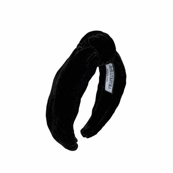 Tanya Litkovska women’s velvet knotted black headband Accessories black velvet headband Luxury Shoes 