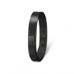 U-Turn Simple Black Bracelet Men  Luxury Shoes 