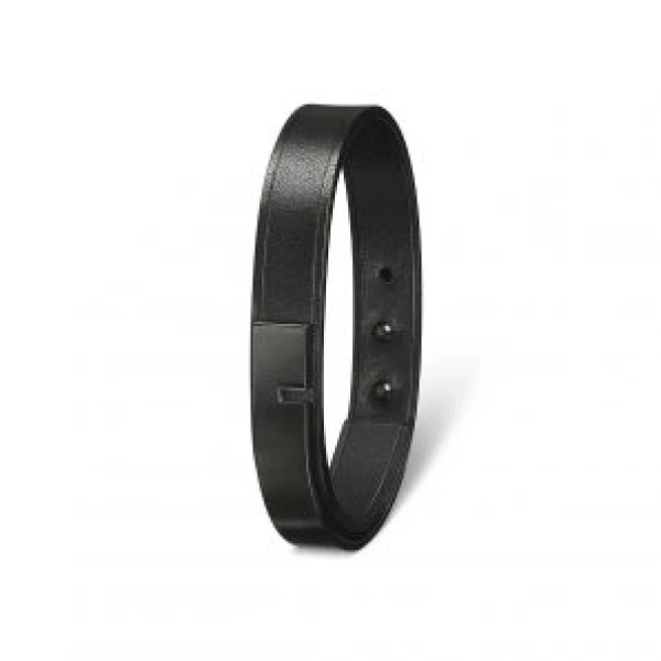 U-Turn Simple Black Bracelet Men  Luxury Shoes 