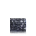 Crocodile Leather Matte Black Cardholder Accessories Bangkok Bootery Luxury Shoes 