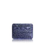 Genuine Crocodile Space Blue Card Holder Accessories Bangkok Bootery Luxury Shoes 