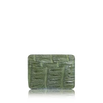 Crocodile Leather Olive Cardholder Accessories Bangkok Bootery Luxury Shoes 