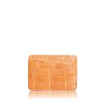 Crocodile Leather Peach Cardholder Accessories Bangkok Bootery Luxury Shoes 