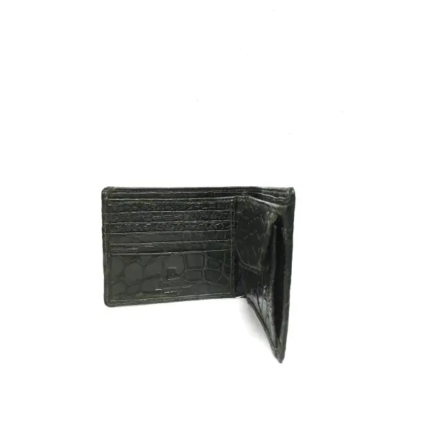 Super shiny full crocodile leather men's wallet