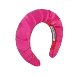 Tanya Litkovska women’s silk dragon fruit pink headband Accessories black velvet headband Luxury Shoes 