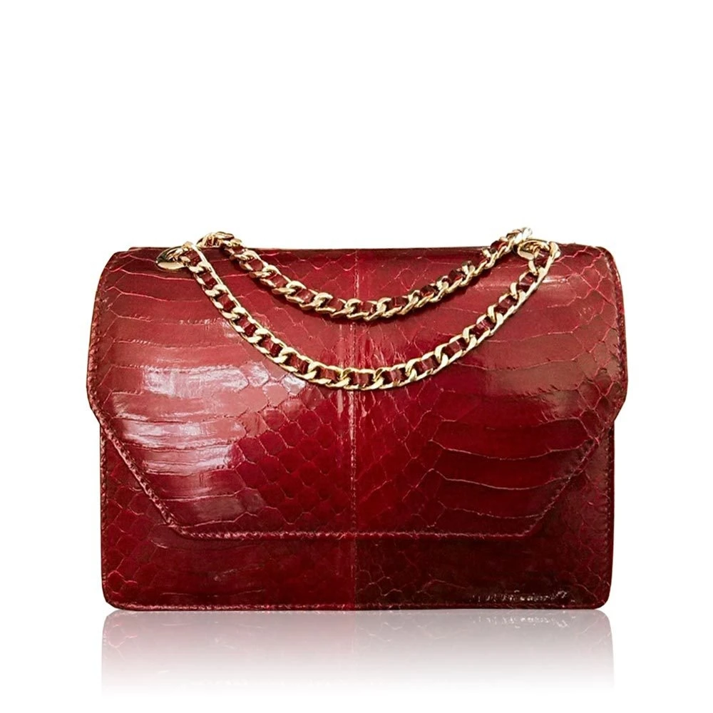 diamond_cobra_belly_burgundy_22 Luana Crocodile Brown Leather Clutch Bag Bags Bangkok Bootery Luxury Shoes